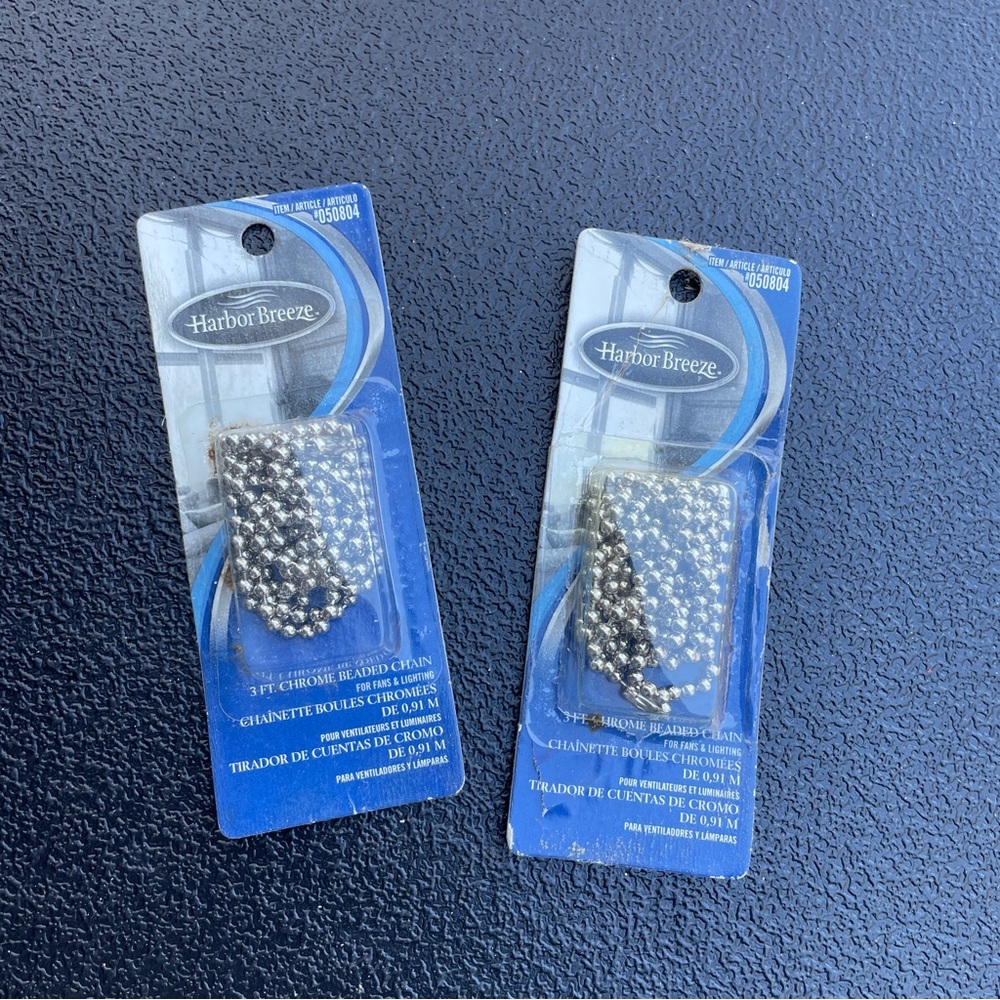 Harbor Breeze Fan Chain Pulls - Silver